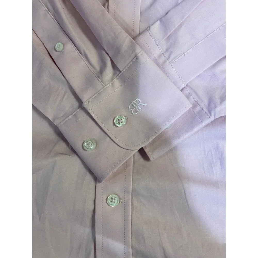 Banana Republic‎ Slim Fit Stretch Poplin Shirt Mens Large Pink Long Sleeve NWT